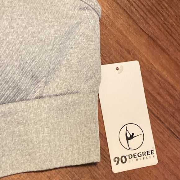 90 Degrees Front Zip Sports Workout Yoga Running Bra Light size XL - Picture 4 of 5